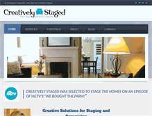 Tablet Screenshot of creativelystagedhome.com